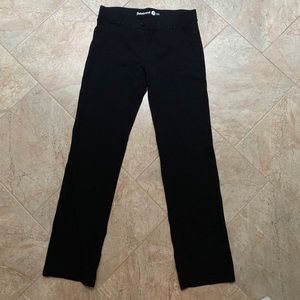 stretchy black work pants